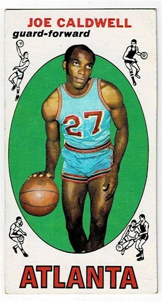 1969 Topps Basketball #41 Joe Caldwell - Atlanta Hawks RC